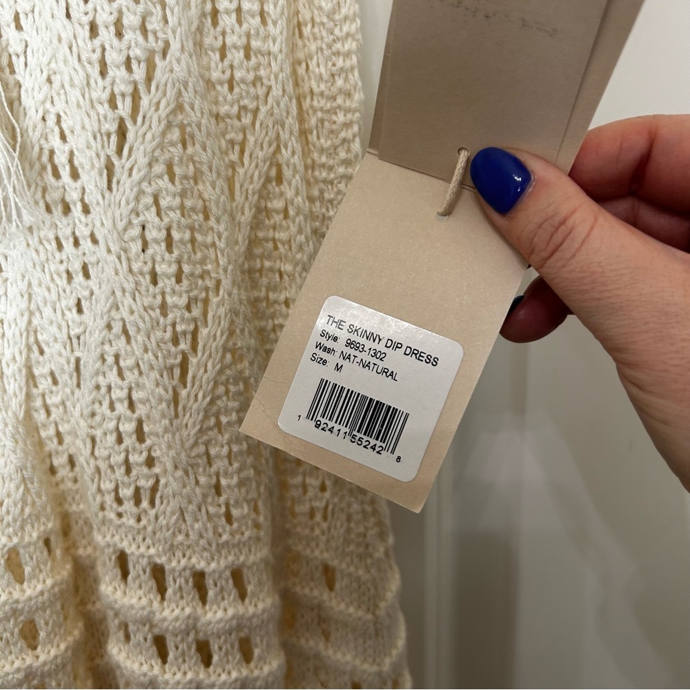 NWT Mother Anthropologie The Skinny Dip Crochet Cover Up Dress - Picture 6 of 8